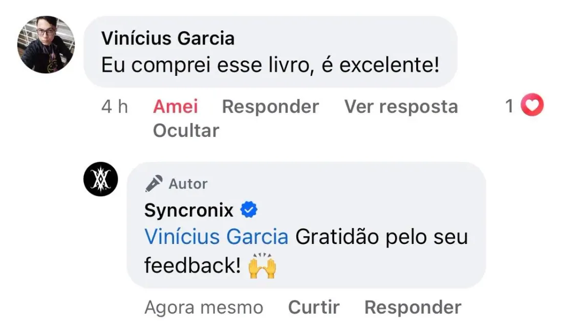Comentário real de um leitor de A Chave do Poder