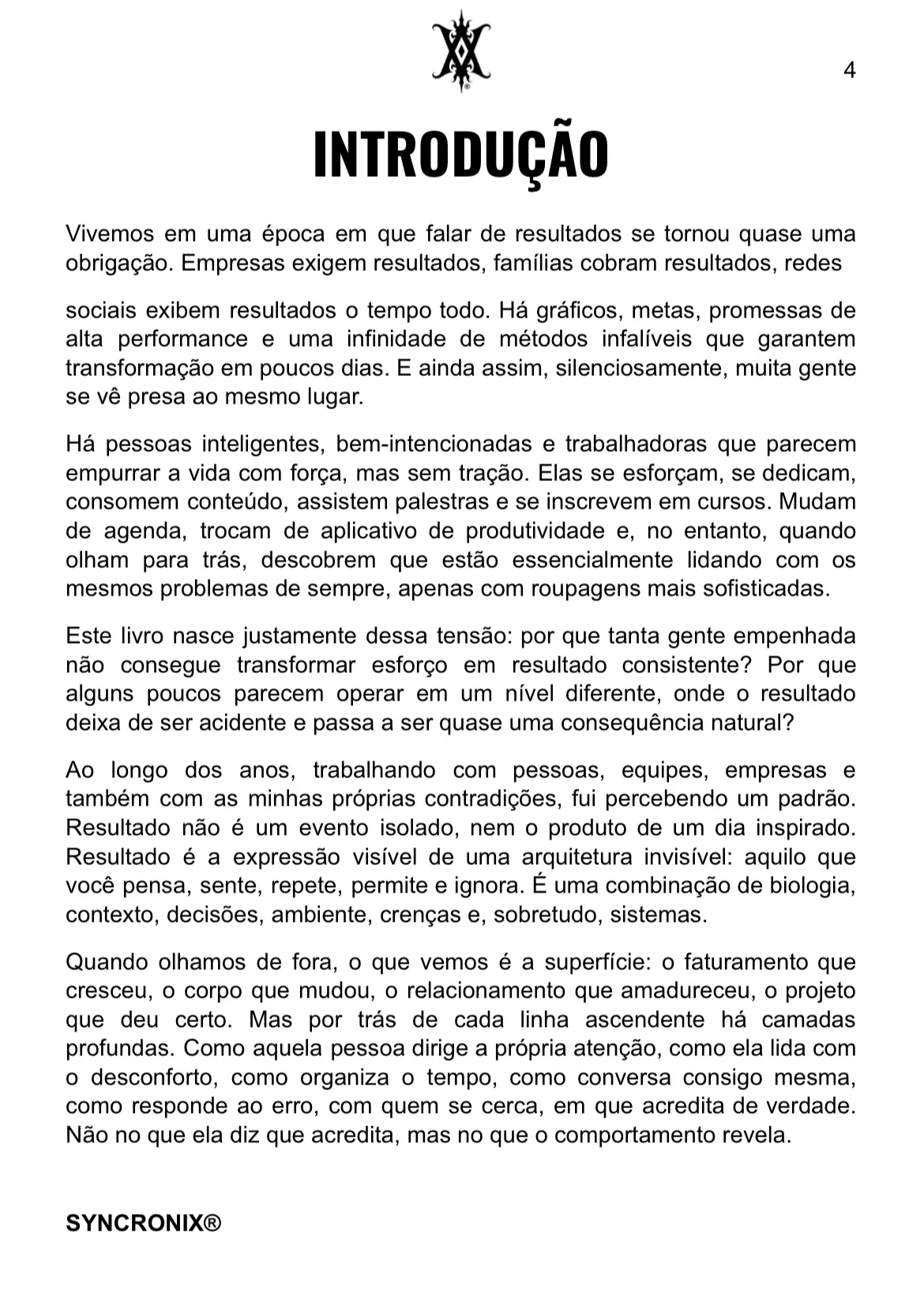 Página 1 do livro A Ciência do Resultado