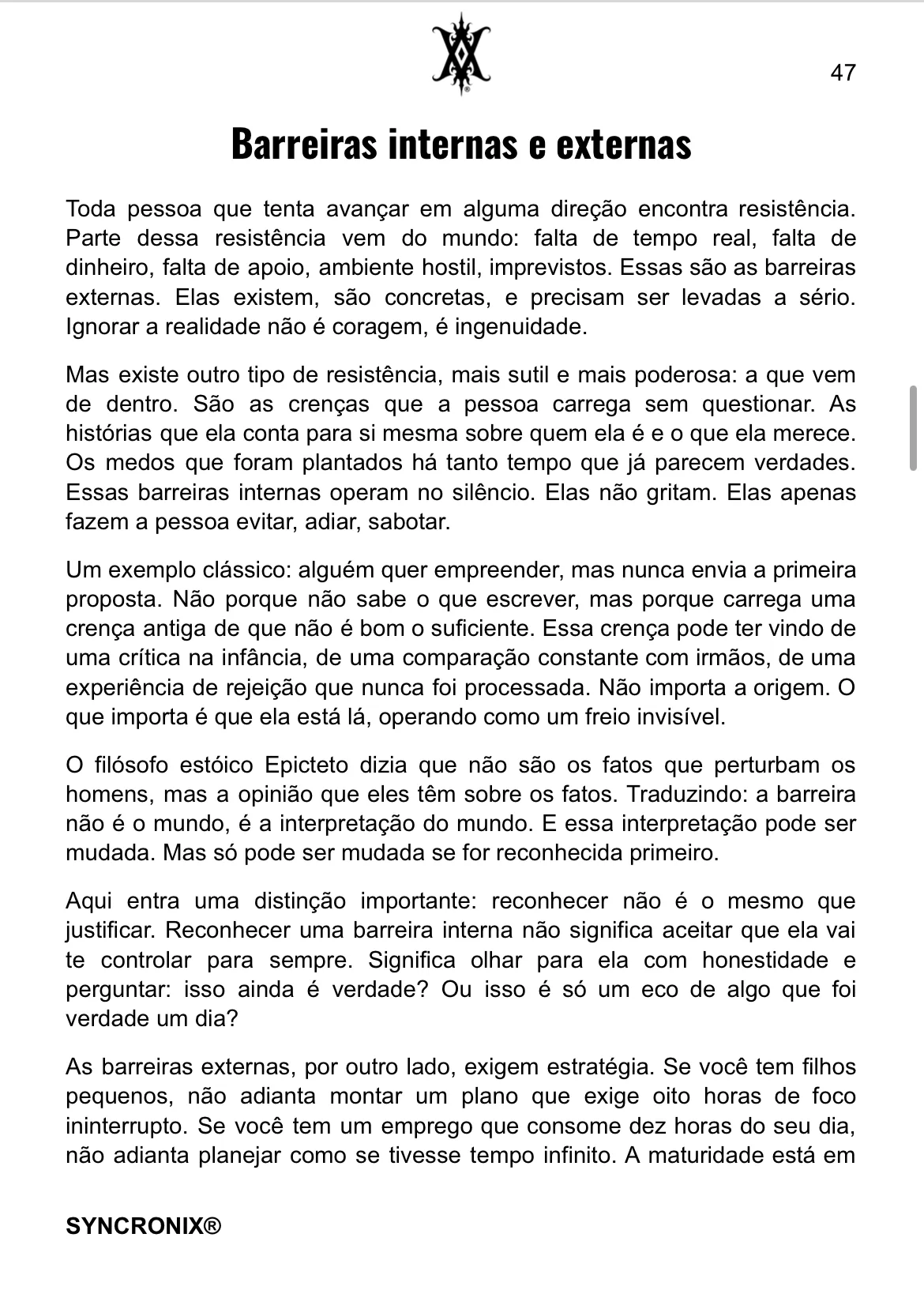 Página 4 do livro A Ciência do Resultado