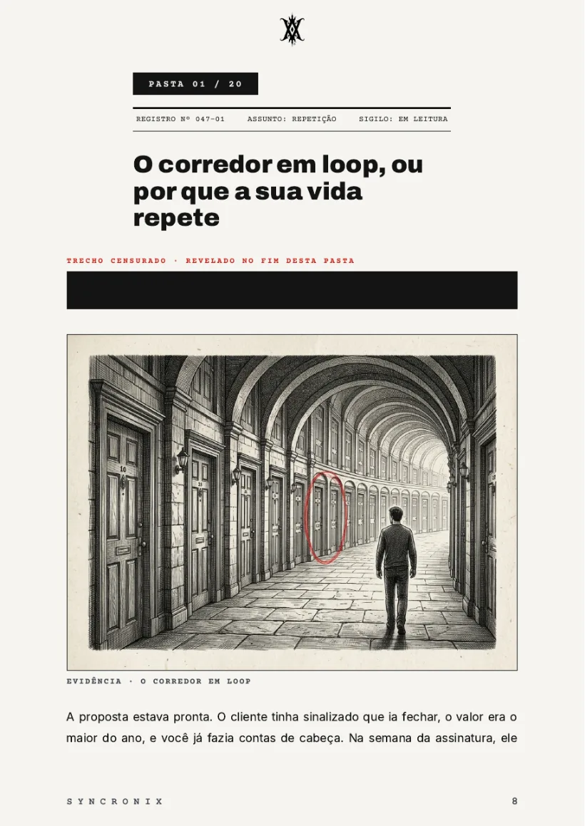 Página real: abertura de pasta com trecho censurado